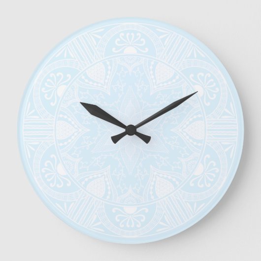 Arctic Mandala Grote Klok (Voorkant)