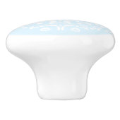 Arctic Mandala Keramische Knop (Zijkant)