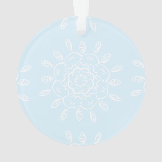 Arctic Mandala Ornament (achterkant)