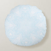 Arctic Mandala Rond Kussen (Voorkant)