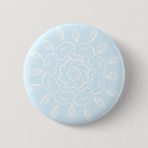 Arctic Mandala Ronde Button 5,7 Cm