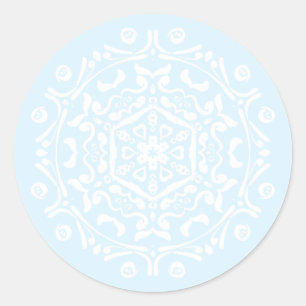 Arctic Mandala Ronde Sticker