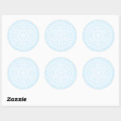 Arctic Mandala Ronde Sticker (Vel)