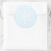 Arctic Mandala Ronde Sticker (Tas)