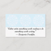 Arctic Mandala Visitekaartje (Achterkant)