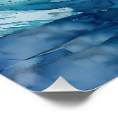 Arctic Mirage: de zwemmende monarch Perfect Poster (Hoek)