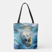 Arctic Mirage: de zwemmende monarch Tote Bag (Achterkant)