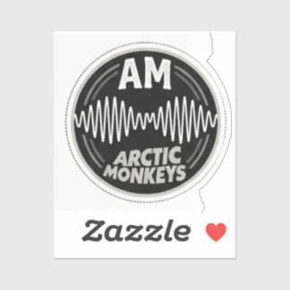Arctic Monkeys AM Soundwave Texture Patches Sticker