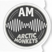Arctic Monkeys AM Soundwave Textuur Patches Sticker (Voorkant)