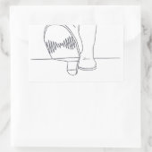 Arctic Monkeys ontwerp Rechthoekige Sticker (Tas)