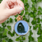 Arctic Musk Ossen & Arctic Blizzard Wildlife Art Sleutelhanger (Hand)