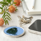 Arctic Musk Ossen & Arctic Blizzard Wildlife Art Sleutelhanger (Zijkant)