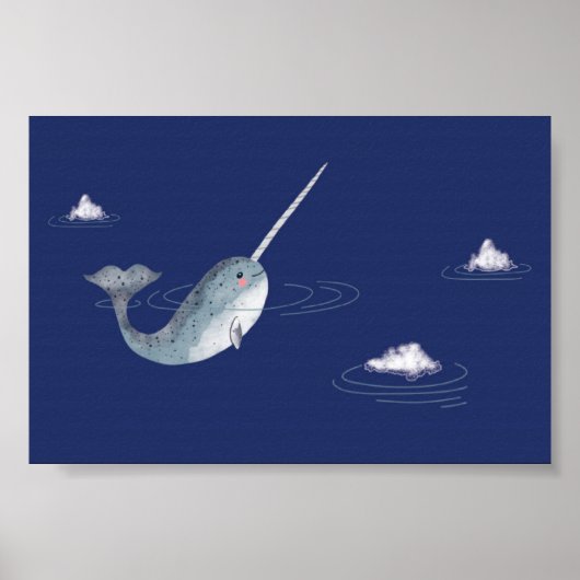 Arctic Narwhal Poster (Voorkant)