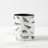 Arctic Narwhals en Belugas Pattern Mok (Midden)