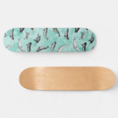 Arctic Narwhals en Belugas Pattern Persoonlijk Skateboard (Horizontaal)