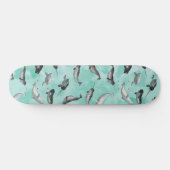 Arctic Narwhals en Belugas Pattern Persoonlijk Skateboard (Horizontaal)