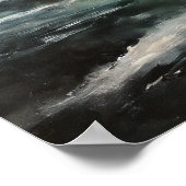 Arctic Nocturne: Winterlandschap en Noordelijk Lig Poster (Hoek)