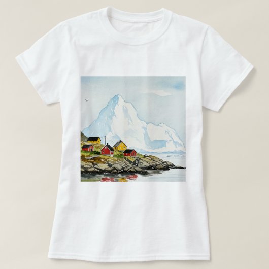 Arctic-Nordic landscape T-shirt (Design voorkant)