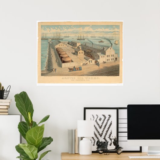 Arctic Oil Works, San Francisco, CA. (0032A) Poster (Thuiskantoor)