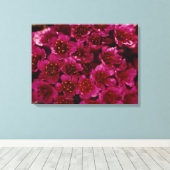 Arctic Paars Saxifrage Flower Photo Ontworpen Canvas Afdruk (Insitu (Houten vloer))