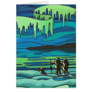 Arctic Painting Blank Card Prachtige printkaarten