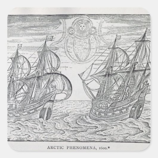Arctic Phenomena" Vierkante Sticker (Voorkant)