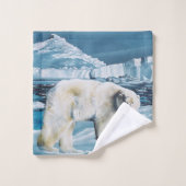 Arctic Polar Beer Blauw Bad Handdoek (Wasdoekje)