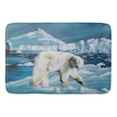 Arctic Polar Beer Blauw Badmat (Voorkant)