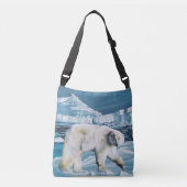 Arctic Polar Beer Blauw Crossbody Tas (Voorkant)