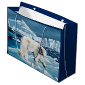 Arctic Polar Beer Blauw Groot Cadeauzakje (Voorkant Gekanteld)