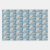 Arctic Polar Beer Blauw Inpakpapier Vel (Voorkant)