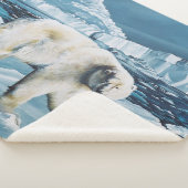 Arctic Polar Beer Blauw Sherpa Deken (3/4)
