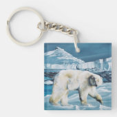 Arctic Polar Beer Blauw Sleutelhanger (Voorkant)