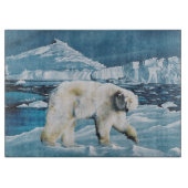 Arctic Polar Beer Blauw Snijplank (Voorkant)