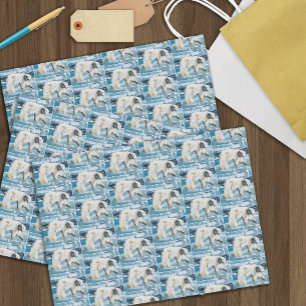 Arctic Polar Beer Blauw Tissuepapier