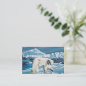 Arctic Polar Beer Blauw Visitekaartje (Staand voorkant)