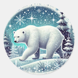 "Arctic Polar Beer Bliss" Ronde Sticker
