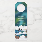 Arctic Polar Beer Reindeer Walrus Orca Narwhal Flessenhanger (Voorkant)