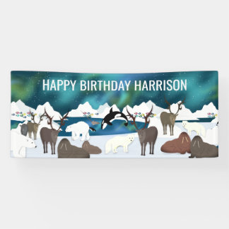 Arctic Polar Beer Reindeer Walrus Orca Narwhal Fox Spandoek