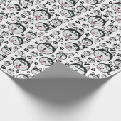 Arctic Puppy Siberian Husky Big Sled Dog Cadeaupapier (Hoek)