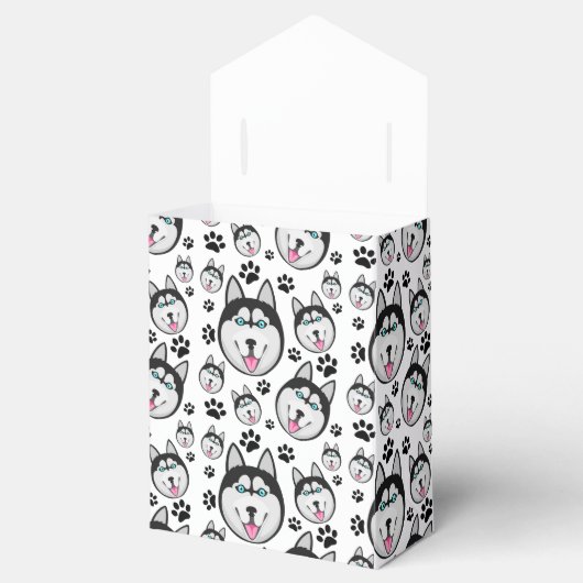 Arctic Puppy Siberische Husky Grote sledehond Bedankdoosjes (Geopend)