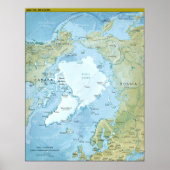 Arctic Region Map Poster (Voorkant)