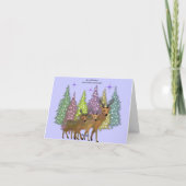 Arctic Reindeer Holiday Card Feestdagen Kaart (Achterkant)