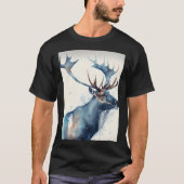 Arctic Reindeer - Waterverf Paint T-shirt (Voorkant)