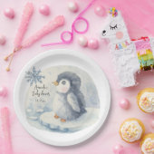 Arctic schattige pinguïn papieren bordje (Feest)
