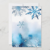 Arctic seal winterverjaardag bewerkbare sjabloon kaart (Achterkant)