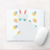Arctic Snow Fox Bunny Ears Eggs Easter Ani Muismat (Met muis)