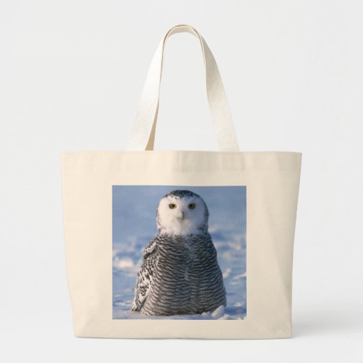 Arctic Snowy Owl Photo Ontworpen voor persoonlijk  Grote Tote Bag (Voorkant)