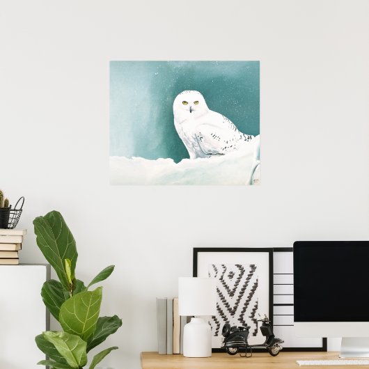 Arctic Snowy Owl Poster (Thuiskantoor)