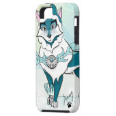 Arctic Spirit Wolf i Phone 5 Hoesje (Achterkant Links)